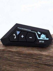 Resim TYY İnterkom Intercom Kask Kulaklık Bt22 Bluetooth Motosiklet Kulaklık 5.0 Bluetooth 
