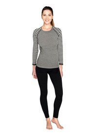 Resim Thermoform Ultimate Merino Kadın Seamless Termal Uzun Kollu İçlik Seti Antrasit Çok Renkli 