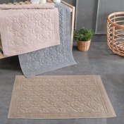 Resim Maxstyle Flower Ayak Havlusu Pudra 50x70 cm 