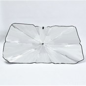 Resim Youtek Titanyum Gümüş Renkli Katlanır Otomobil Güneşlik Şemsiyesi - Dayanıklı Ve Pratik 