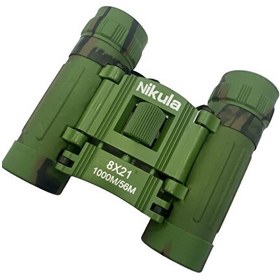 Resim Nikula 8x21 Dürbün Kamuflaj Dürbünü 56m/1000m Kauçuk Kaplama 