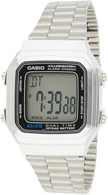 Resim Casio A178WA-1ADF Retro Unisex Kol Saati, Gri, Standart 