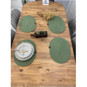 Resim Jütex Home Jüt Hasır Amerikan Servis Oval Supla 4 Lü 