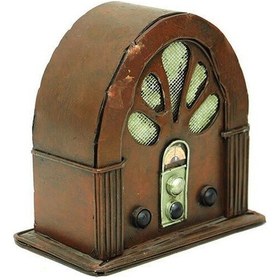 Resim Radyo Kumbara Vintage El Yapımı Dekoratif Hediyelik 
