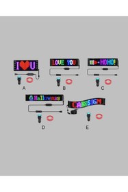 Resim Epilons Rgb Kayar Yazılı Led Reklam Ekranı - Usb Bağlantılı Esnek Tasarım 