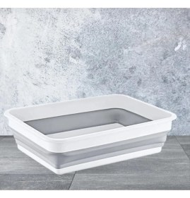 Resim Magic Katlanır Badya Manikür Leğen Kova Akordiyon Katlanabilir 8 L Pudra/gri 