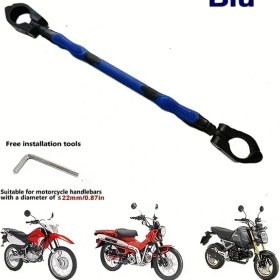 Resim Hightower Mavi 1 Adet Motor Denge Barı Abs Kaymaz Tutma Kolu Ergonomik Kontrol Kolu 