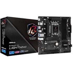 Resim ASROCK ANAKART - 90-MXBM20-A0UAYZ-B760M PG Lightning 