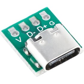 Resim USB Type C 4 Pin DIP Çevirici Pcb Usb Dip Adaptör Kart 