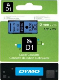 Resim Dymo 45016 Mavi/Siyah D1 Yedek Şerit 12 MM X 7 M 