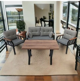 Resim Tu Tienda Nergiz 2 1 1 Masa Bahçe Balkon Mobilyası,kazayağı Kazayağı 