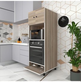 Resim Kenzlife fırın dolabı halide crd 162*60*56 mutfak kapaklı ayaklı banyo kiler ofis 