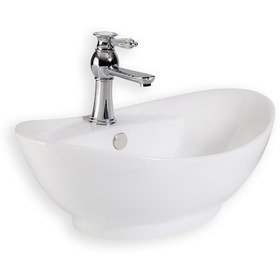 Resim Lena E-5080 Tezgah Üstü Porselen Lavabo 