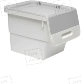 Resim Jet’s Home Tekli Jumbo Boy Organizer Kutu Tekerlekli Patateslik Soğanlık Sepet Gri 33 Lt 