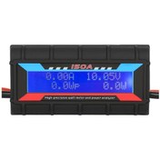 Resim Vkemall 150a Akku Güç Metre, Mavi Plastik, 4.8v-60v Aralığında, Lcd Işıklı Ekran, Akım/voltaj/güç Ölçümü, 65g 