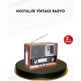 Resim Mey İthalat Bfs Nostaljik Radyo – Şık Dekoratif Tasarım ve Güvenli 2 Yıl Garanti 