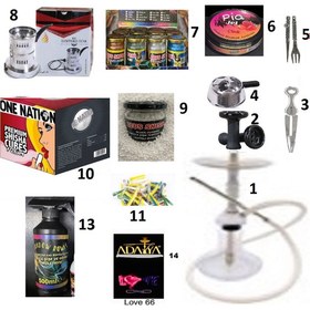 Resim Hug Galaxy Krom Nargile Takımı ve Komple Paket 