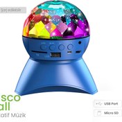 Resim Jopus Led Disko Topu, Dönen Disko Topu Küresi Hareketli, Fm Radyo, Bluetooth Hoparlör Usb/sd/mp3 