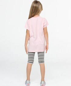 Resim Casabony Kalp Yandan Cepli Tunik + T-shirt Takım-pembe Pembe 