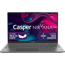 Resim Casper Nirvana X600.1235-8U00X4-G-F Intel Core I5 1235U 8gb 512GB SSD Fdos 15.6" Fhd T.bilgisayar 