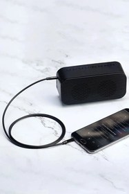 Resim KOİ TECH Iphone Samsung Xiaomi Huawei Oppo Uyumlu Örme 3,5mm Aux Çelik Örgü Araç Ev Müzik Video Ses Kablosu 