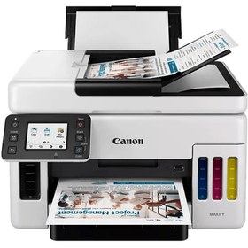 Resim Canon Renkli İnternet Bağlantılı Mürekkep Tanklı Yazıcı/Tarayıcı/Fotokopi Makinesi, Beyaz 
