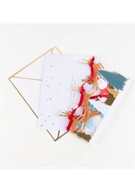 Resim Meri Meri - Santa's Card - Noel Baba Tebrik Kartı - 3d 