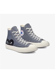 Resim Converse X Comme Des Garçons Play Chuck 70 Gri Sneaker | Unisex 