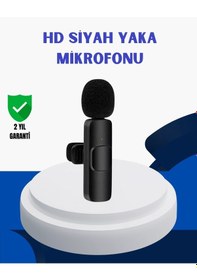 Resim Ceylan Adam Apple Uyumlu iPhone İçin Çift Mikrofonlu Telsiz Yaka Mikrofonu 360 Derece Hd Ses Çok Renkli 