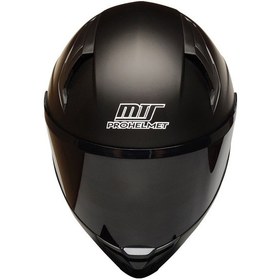 Resim Mts M-910 Güneş Vizörlü Siyah Camlı Kapalı Motosiklet Kaskı Mat Siyah 