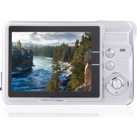 Resim Springsun Beyaz Mini Dijital Fotoğraf Makinesi - 18mp Cmos, 8x Dijital Zoom, 2.7" Tft Ekran, Titreşim Azaltma Ve 32gb Hafıza Desteği 