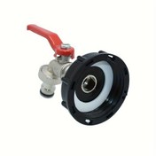 Resim Sağlam IBC tank musluk adaptörü S60*6, kaba dişli, 1/2'' bağlantılı, bahçe ve ev valf aksesuarları için uygun 