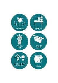 Resim Istanbul Saksı 14 Litre - Altın 