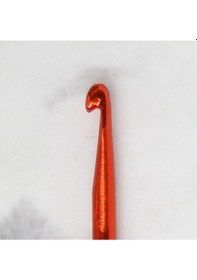 Resim Abarta 3,5mm Renkli Metal Uzun Gagalı Örgü Şiş Tunus Tığ 35cm-kırmızı 1 Adet 