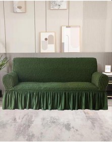 Resim StarMall Bürümcük Koltuk Örtüsü Kanepe Örtüsü 3lü Bir Adet Yeşil 