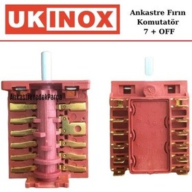 Resim Ukinox Uyumlu Ankastre Fırın Komutatör Şalter Anahtar 7 Konum - 515578458 