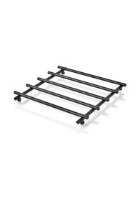 Resim Siyah Renkli Kare Black Nihale, Paslanmaz Çelik, Metal Tencere Altlığı 
