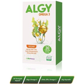 Resim Algy Omega 3 Vegan 500 Mg Dha + Epa 30 Yumuşak Kapsül 
