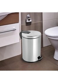 Resim Foreca Paslanmaz Pedallı Çöp Kovası 20 L Çelik 