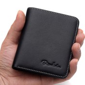 Resim ERKEK BISON DENIM İnce Minimalist Cüzdan - Gerçek Sığır Derisi Kompakt Kartlık, Çoklu Yuvalı, Siyah - Sevgililer Günü, Babalar Günü Hediyesi, Şükran Günü İçin Mükemmel 