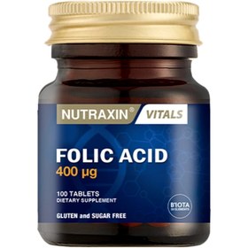 Resim NUTRAXIN Folic Acid 400 mcg 100 Tablet 