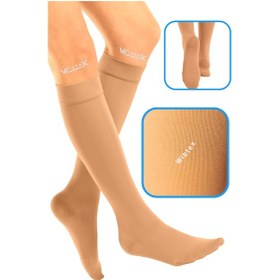 Resim Wibtex Unisex Diz Altı Varis Çorabı Ten Rengi CCL2 4 Kapalı Diz Altı 