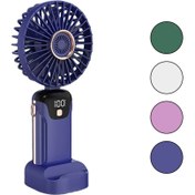 Resim Light up LED GÖSTERGELİ TYPE-C ŞARJLI MİNİ EL FANI SABİT BAŞLIK 5-KADEME HIZ TELEFONLUKLU M.ÜSTÜ AYAK VANTİL 