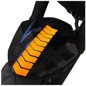 Resim Ok Tasarımlı Floresan Turuncu Çamurluk Kask Sticker Çınar Extreme 