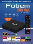 Resim FOBEM Duo Max 4k Android Tv Box Medya Oynatıcı - Android 10 Wi-fi 2 Gb Ram 32 Gb Hafıza 