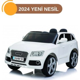 Resim Moda Bebekler 2025 Yeni Nesil Akülü Araba , Audi Jeep , 12 V Akülü Araba Beyaz 