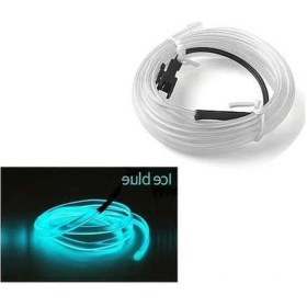 Resim Trendooze Esnek Led Neon Işık Şeridi: 12v Usb, Çok Renkli Dıy Araç İçi Dekor Farklı Renk Mavisi 3m 