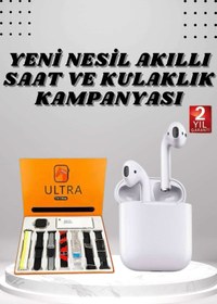 Resim teknodayım 7 Kordonlu Akıllı Saat Ve 2.Nesil Kulaklık Yüksek Ses Kaliteli Uzun Pil Ömrü 