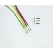 Resim 5,08mm 4 Pin Kablolu Konnektör Takım 30cm - 2,50mm - Çift Taraflı 
