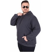 Resim Starbattal Büyük Beden Unisex Kapüşonlu 3ip Sweat 11701 Fume Fume 